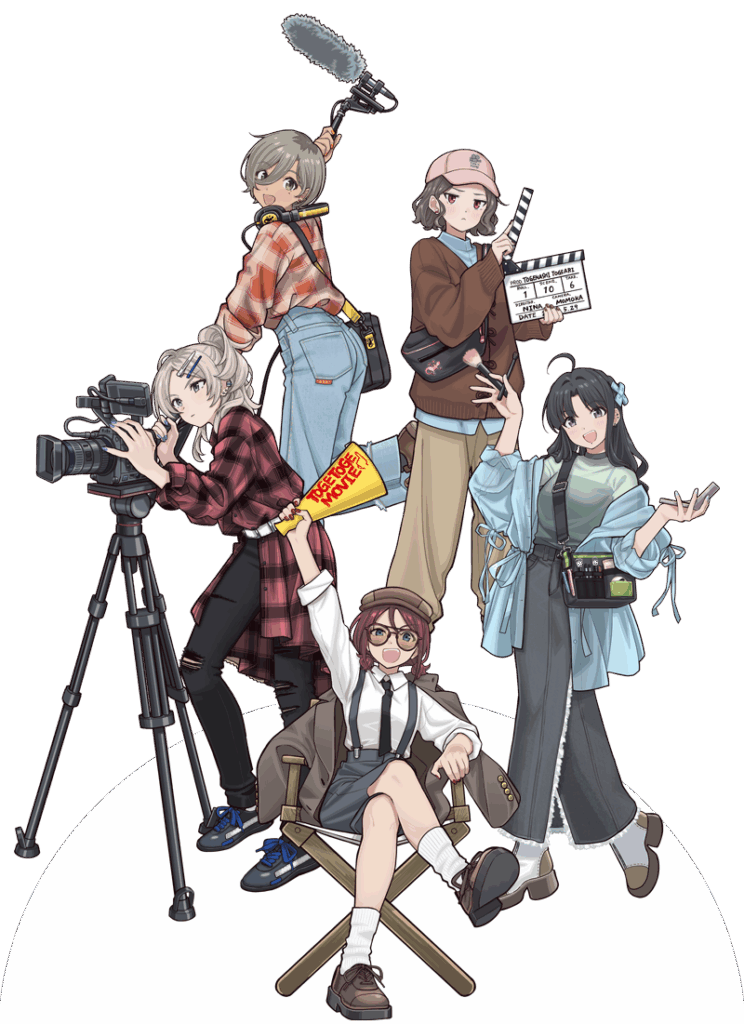 『ガールズバンドクライ POP UP SHOP -filming ver.-』キャラクターイラスト